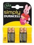Duracell AAA MN2400 1, 5V vékony ceruza 4db/bliszter (DUR00140)