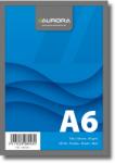 AURORA Blocnotes capsat, A6, 100 file - 60g/mp, microperforatii, AURORA Office - velin (1600GU) - birotica-asp