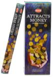 HEM Betisoare Parfumate HEM Attracts Money - 15 g - Fumul Succesului Financiar - Incense Sticks - 1 Set