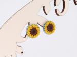 Atellier Wearable Art Cercei cu șurub Sunflower