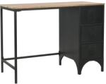 vidaXL Szekrényes íróasztal tömör fenyőfából és acélból 100x50x76 cm (246421)