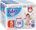 pufies Pants Sensitive Junior Bugyipelenka, 5-ös méret, 12-18 kg, 126 darab