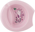 Chicco Easy Feeding csúszásmentes tányér - rózsaszín - babycenter-siofok