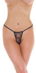 Amorable csipkés mini tanga (fekete) - lunaluna