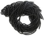  Spinel Negru Rotund Margele Pietre Semipretioase pentru Bijuterii - 2.5-2.9 mm