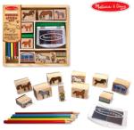 Melissa & Doug Дървени Печати Кончета - Melissa & Doug