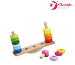 Classic World Дървена играчка за подреждане и баланс - Classic World