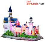 CubicFun 3D пъзел с LED светлини 128 части CubicFun - Neuschwanstein Castle (Германия)
