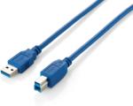 Equip USB-A apa - USB-B apa Adat- és töltőkábel 1m - Kék (128291)