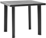 vidaXL Masă de grădină, antracit, 80 x 75 x 72 cm, plastic (48804)
