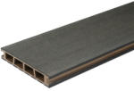 Bergdeck WPC teraszburkolat csiszolt felület, fekete, 2, 4 m