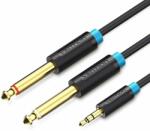 Vention 3.5mm Male to 2x 6.3mm Male Audio Cable 5m Black (BACBJ)