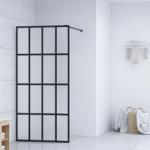 vidaXL Paravan de duș walk-in, 90x195 cm, sticlă securizată mată (145685)