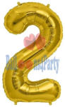 Balloons4party Balon folie cifra 2 auriu 40cm