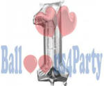 Balloons4party Balon folie cifra 1 argintiu 40cm