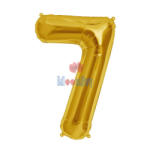 Balloons4party Balon folie cifra 7 auriu 40cm