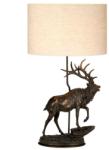 Elstead Lighting Veioză statueta cerb Angus, bronz patinat, H: 80 cm, DL-ANGUS-TL (DL-ANGUS-TL)