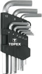 TOPEX Set chei imbus cu profil hexagonal scurte topex 35D955 (35D955) Cheie imbus
