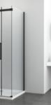 Sanotechnik COMFORT BLACK zuhanyfal 90 cm H90B (H90B)
