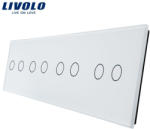Livolo Panou Intrerupator tactil Livolo 4X dublu (VL-P702/02/02/02- 8B)
