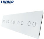 Livolo Panou intrerupator tactil Livolo 5 x dublu Livolo (VL-P702/02/02/02/02-10B)