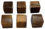  Cub din Ochi de Tigru - 20 x 20 mm - 1 Buc