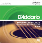 D'ADDARIO EJ18 akusztikus gitár húrkészlet 14-59 phosphor-bronze, heavy