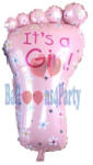 Balloons4party Balon folie Talpa It s a Girl, botez roz 75cm