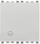Vimar Intrerupator modular cu revenire gri cu simbol bec Vimar Eikon (VIM-20008.2.L.N)