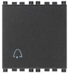 Vimar Intrerupator modular cu revenire 10A cu simbol clopotel 2 module Vimar Arke gri (VIM-19008.2.C)