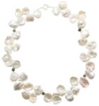  Colier Perle de Cultura cu Safir Neregulat - 14-17 x 16-22 mm