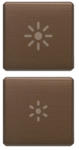 Vimar 2 butoane cu simbol reglaj VIMAR Eikon Exe Flat bronz (VIM-22751.3.12)