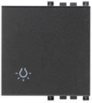 Vimar Tasta intrerupator simbol bec 2 module Vimar Arke gri (VIM-19022.L)