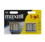 Maxell 18735 Mikro ceruza elem, 1, 5V, (AAA, LR3 méret), 5 + 5 db / csomag