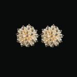  Cercei de Perle de Cultura cu Clips - 26 x 26 x 16 mm - 1 Pereche