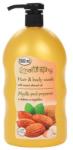 Naturaphy Șampon-gel de duș cu ulei de migdale - Naturaphy Hair & Body Wash With Sweet Almond Oil 1000 ml