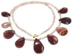  Colier Jasp Mokait - Cuart Capsuni Disc- Picatura Fatetate - Accesorii Gold Filled - concepttropic - 198,00 RON