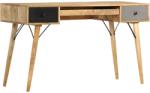 vidaXL Birou cu sertare, 130 x 50 x 80 cm, lemn masiv de mango (285823)