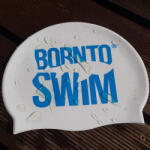 BornToSwim Silikonová čepice borntoswim classic silicone albastru deschis