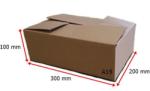 Fiorex Kartondoboz, A19, 300x200x100 mm TF doboz