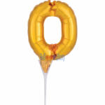 Balloons4party Balon folie tort cifra 0 15 cm