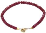  Bratara Rubin Natural Oval 5-9 x 4-7 mm - Diametru 56 mm - Accesorii Argint 925 - Gold Fiiled
