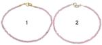  Bratara Cuart Roz Rotund Fatetat - 2 - 3 mm - Accesorii AG 925 - GF