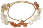  Colier Citrin - Piatra Lunii Mixt Diamant Rotund Fatetat - 8-9 x 7-8 mm - Accesorii Gold Filled