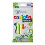 CARIOCA Set markere pentru textile varf 6.0 mm fabric 6 culoriCARIOCA (8702)