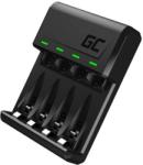 GreenCell Green Cell GC VitalCharger Ni-MH AA és AAA akkumulátor töltő Micro USB and USB-C portal (GC-35829) - kulsoaksi