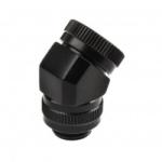  PHANTEKS Rotary merev cső adapter 12mm G1/4 45 fokos - fekete /PH-RA45_BK12/