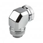  PHANTEKS Rotary merev cső adapter 12mm G1/4 90 fokos - Króm /PH-RA90_CR12/