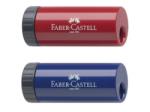 Faber-Castell Ascutitoare Plastic Simpla Cu Container Rosie/Albastra Faber-Castell (FC183301) - officeclass