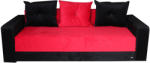 MobAmbient Canapea extensibilă roșu cu negru - model IONUȚ Canapea